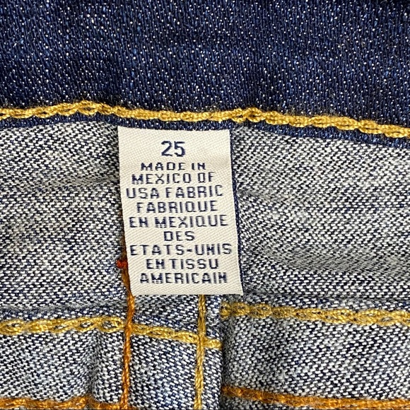 True Religion Becky Raw Edge Hem Dark Wash Flap Pocket TR Logo Bootcut Jeans - Picture 6 of 13